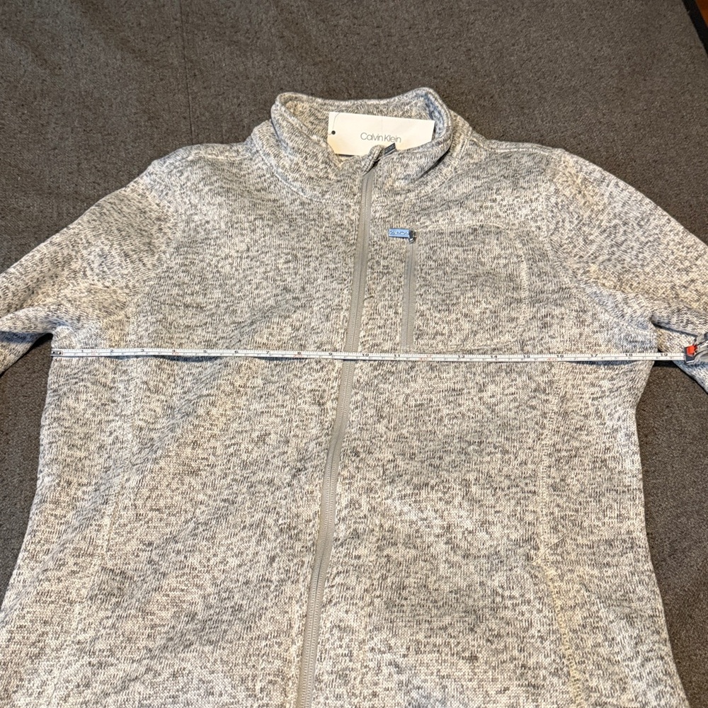 Calvin Klein zip fleece, NWT, M - Picture 7 of 8